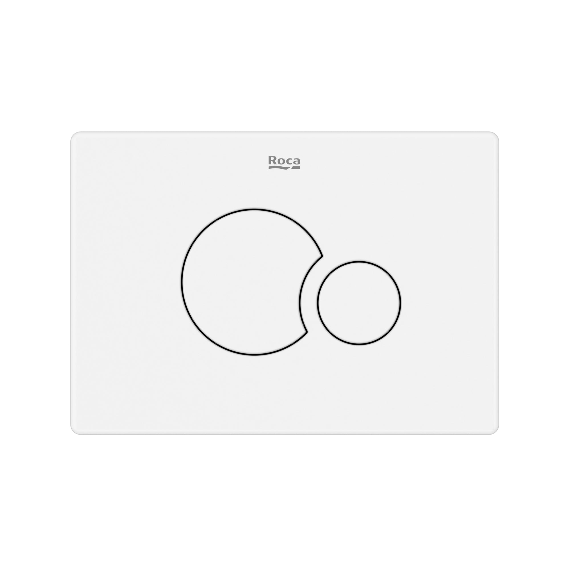 Roca Duplo S Flush Plate Ps5 Matt White