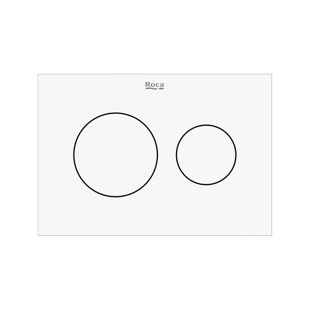 Roca Duplo S Flush Plate Ps3 Matt White