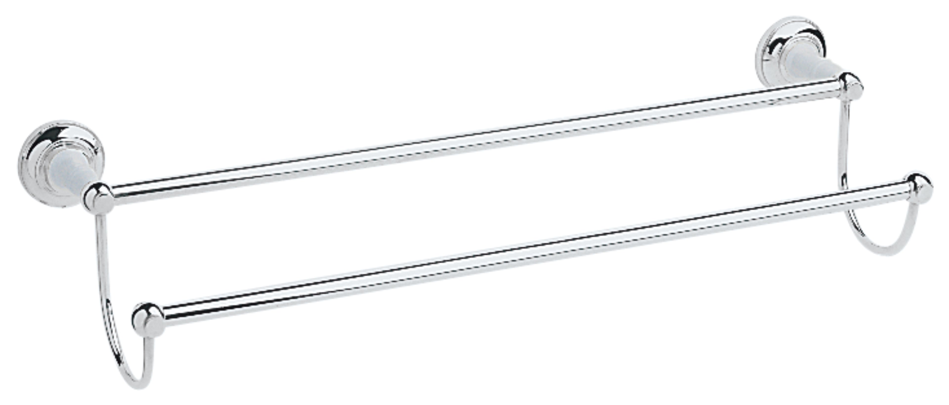 Heritage Clifton Double Towel Rail Chrome ACC07