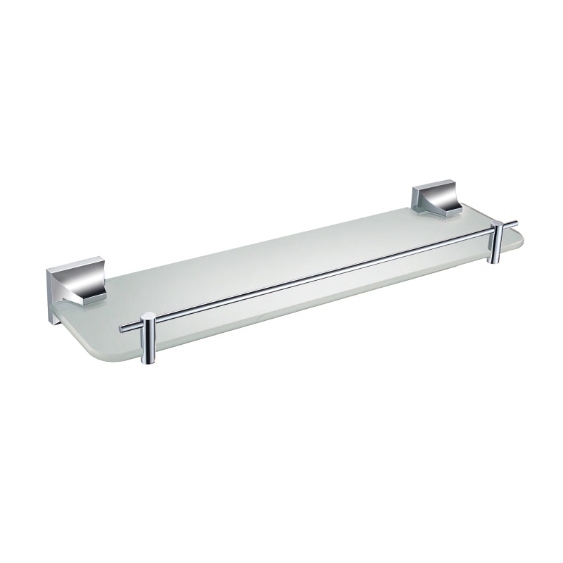 Heritage Chancery Glass Shelf Chrome