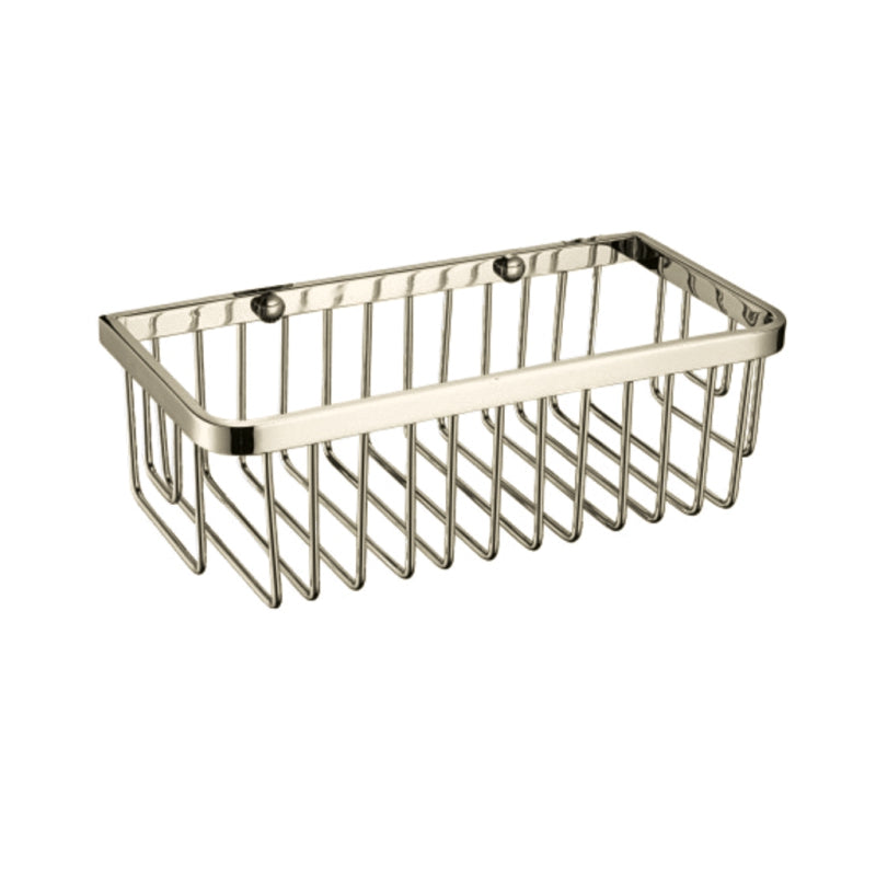 Heritage Rectangle Wire Basket Gold