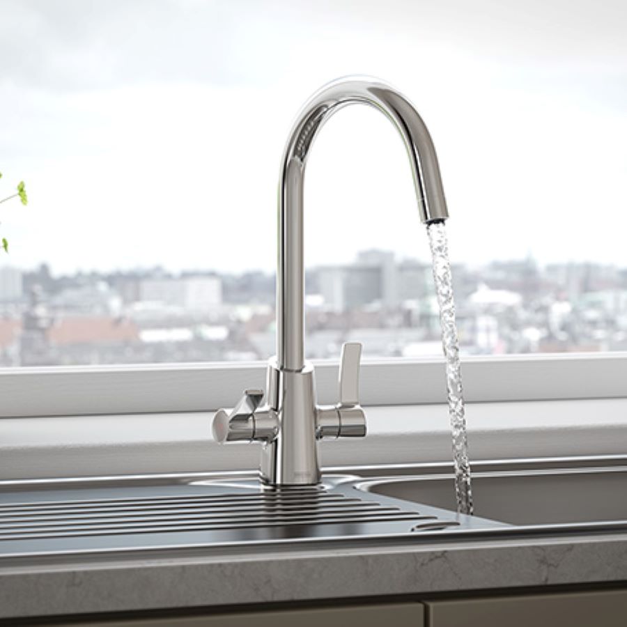 Bristan Acorn Easyfit Mono Kitchen Sink Mixer Tap Chrome ACR EFSNK C