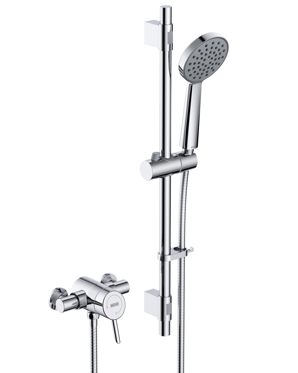 Bristan Acute2 Thermostatic Single Sequential Exposed Shower Valve with Riser Kit Chrome AE2 SHXAR C.