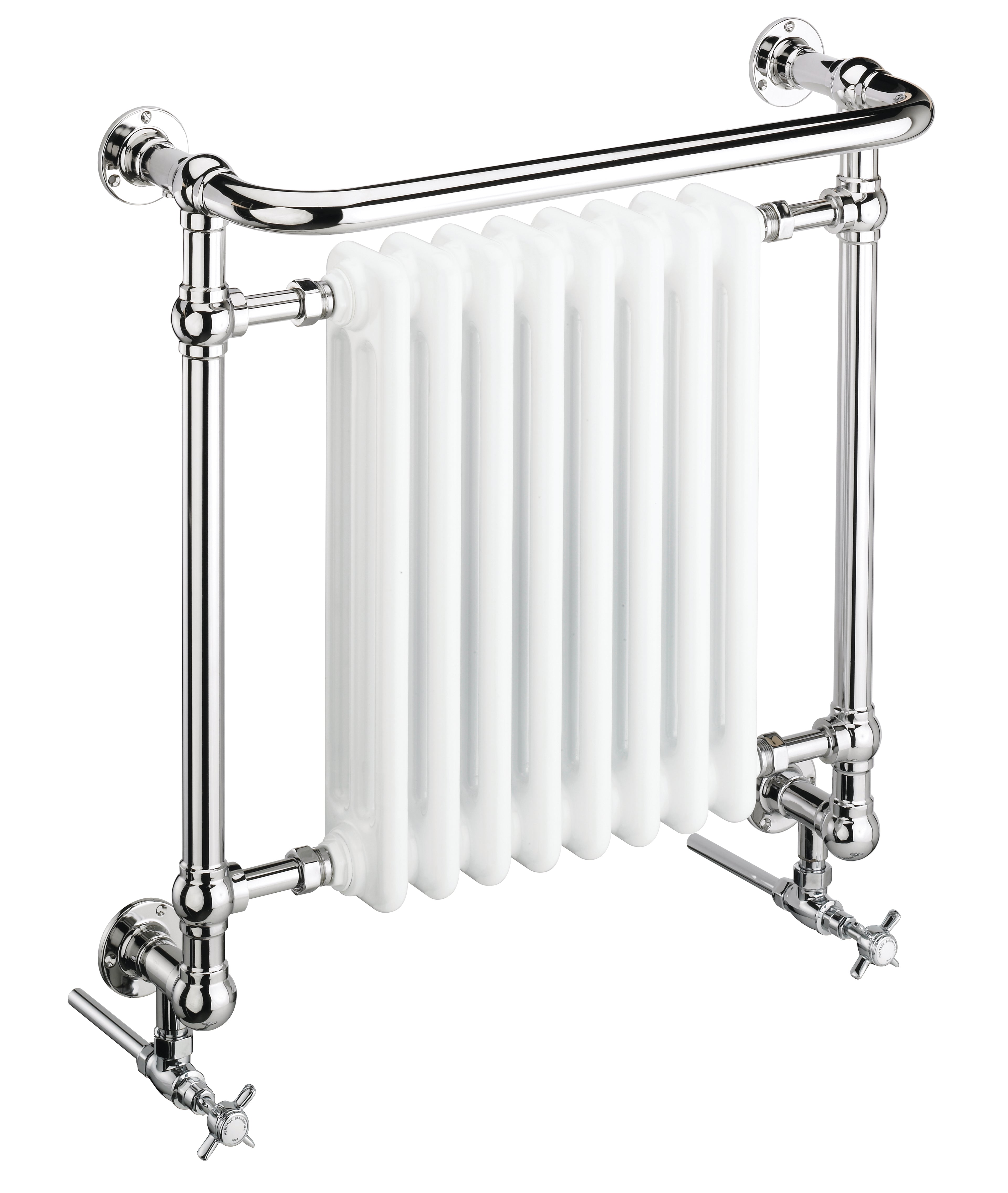 Heritage Clifton Wall Hung Heated Towel Rail Chrome