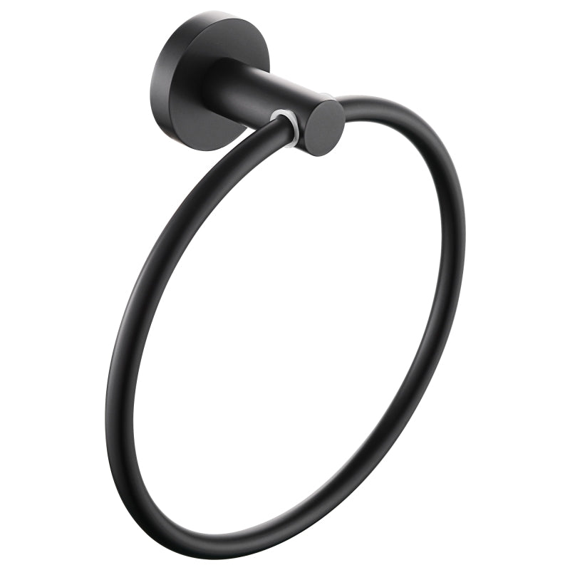 Heritage Lullington Towel Ring Black