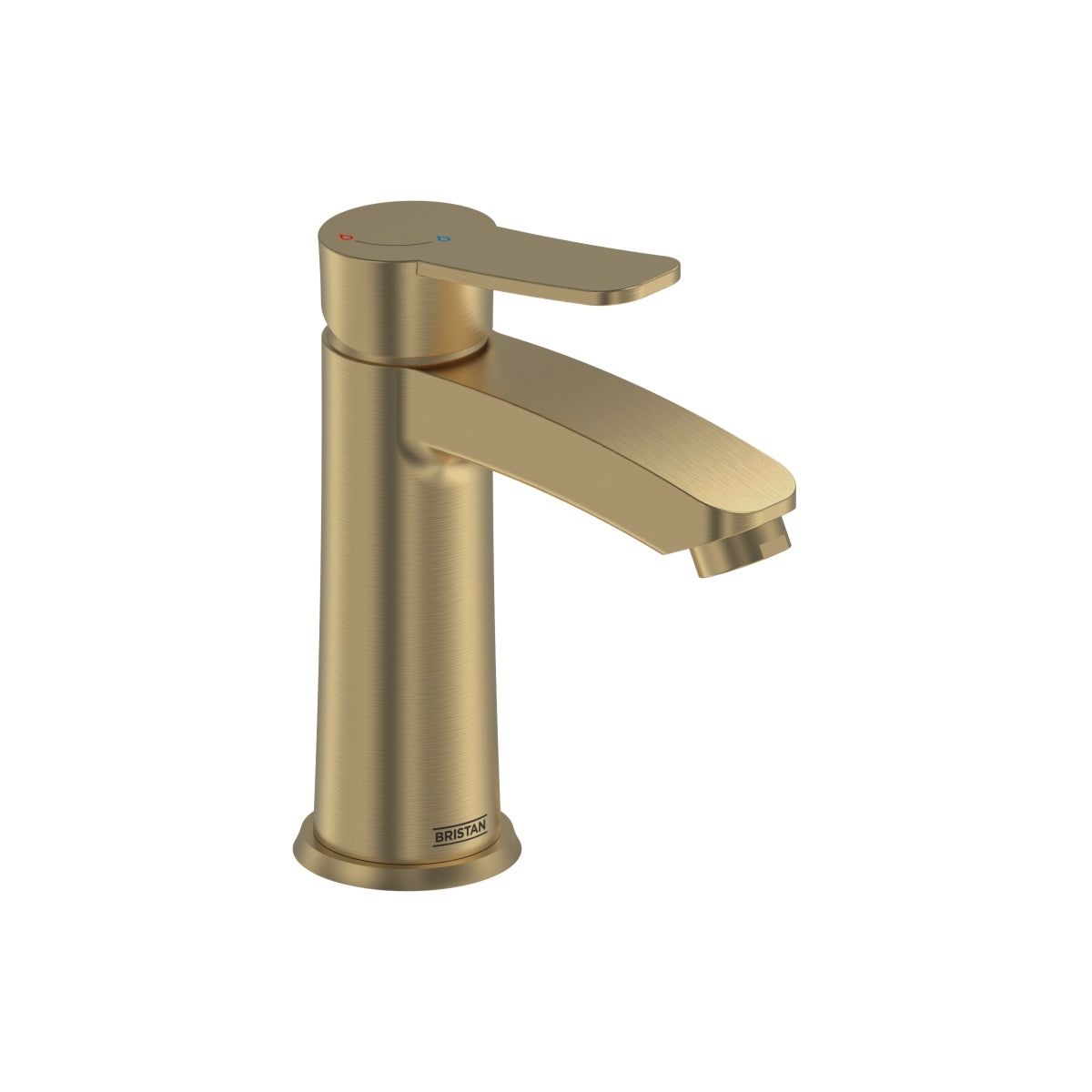 Bristan Appeal Eco Start Basin Mixer Tap with Clicker Waste Brushed Brass APL ES BAS BB