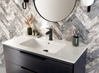 Bristan Appeal Eco Start Basin Mixer Tap with Clicker Waste Black APL ES BAS BLK