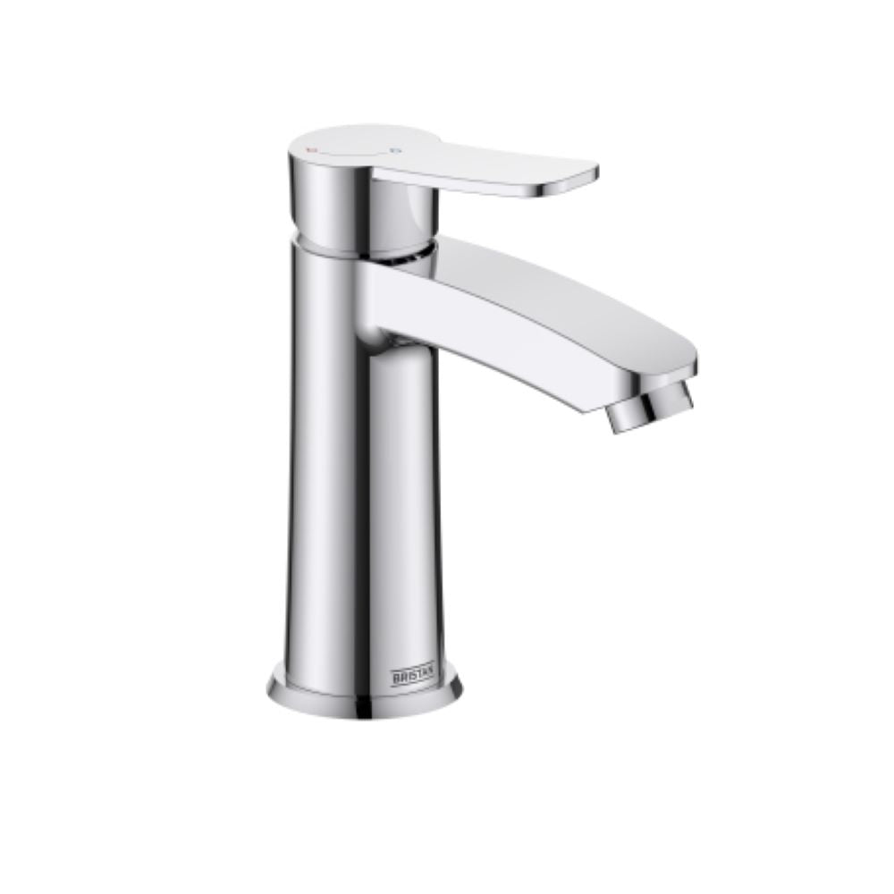 Bristan Appeal Eco Start Basin Mixer Tap with Clicker Waste Chrome APL ES BAS C