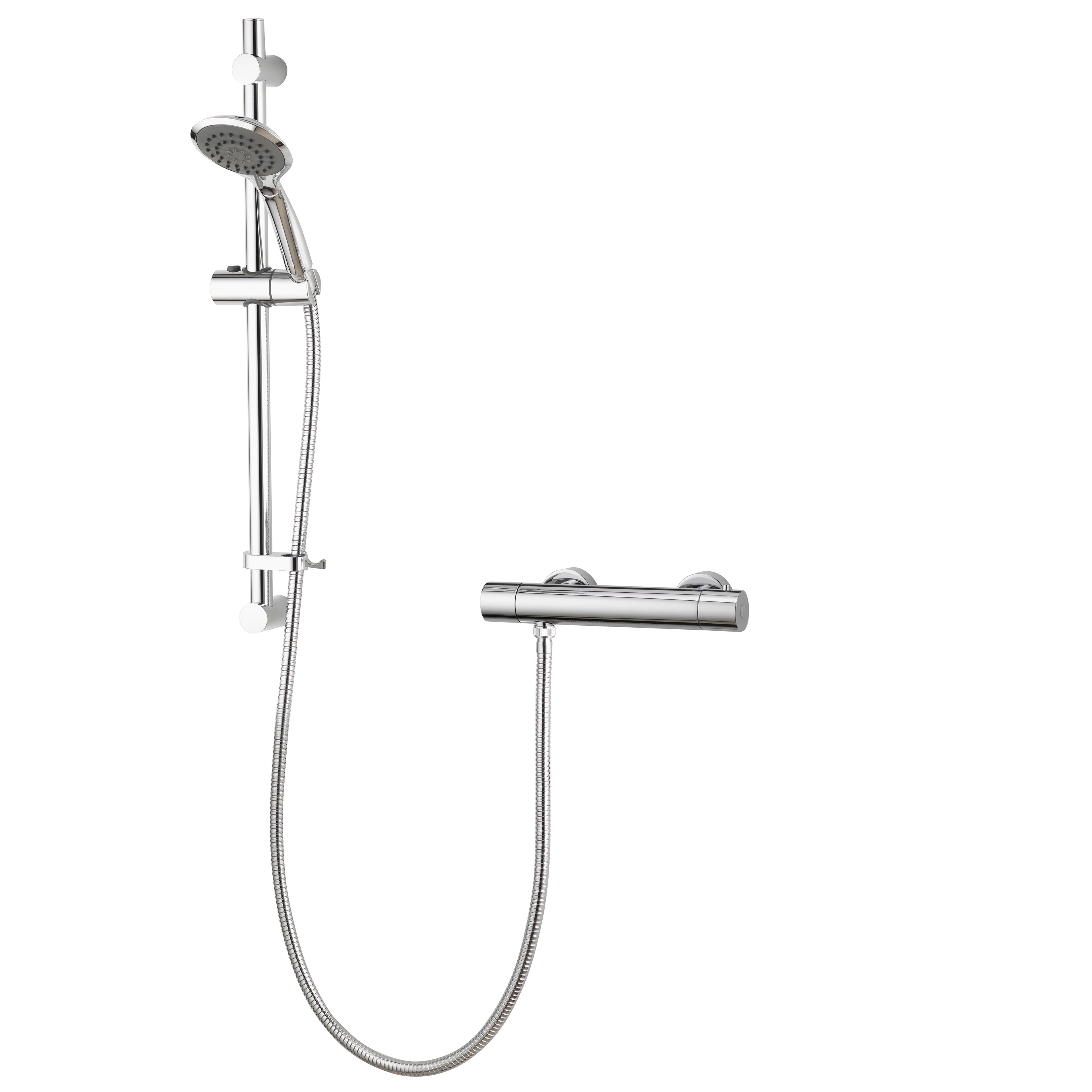 Aqualisa Cool Touch Round Bar Valve +Fix Kit LP/HP Chrome