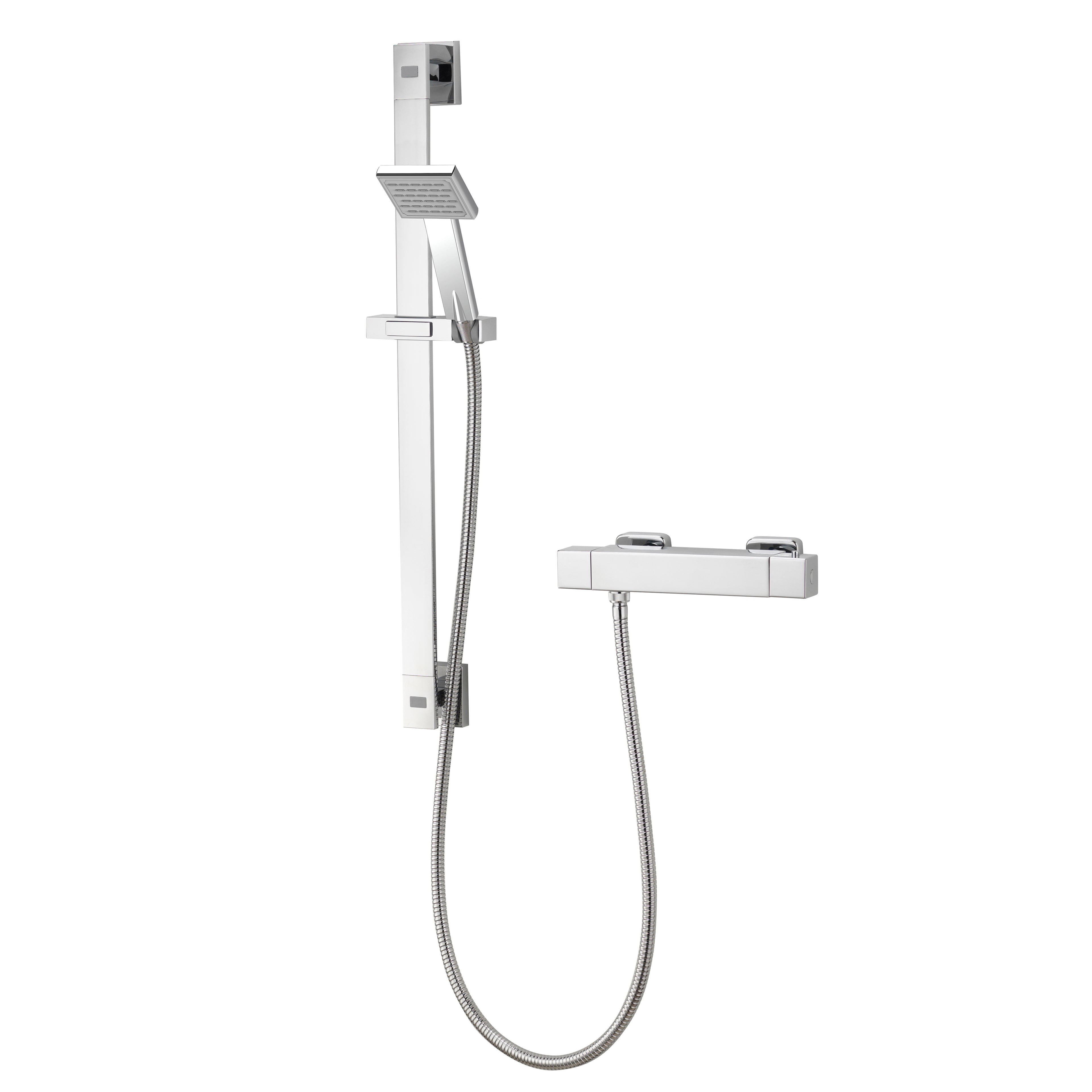 Aqualisa Cool Touch Square Bar Valve Incl Fixing Kit Lp/Hp