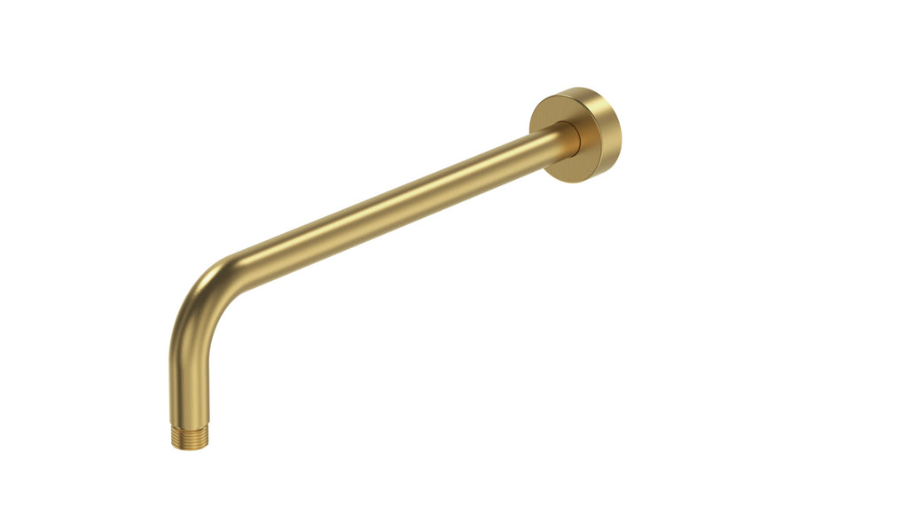 Bristan Round Wall Mounted Shower Arm Brushed Brass ARM CTRD02 BB