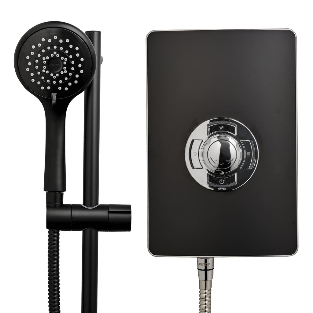 Triton Aspirante Electric Shower Matt Black 9.5kW