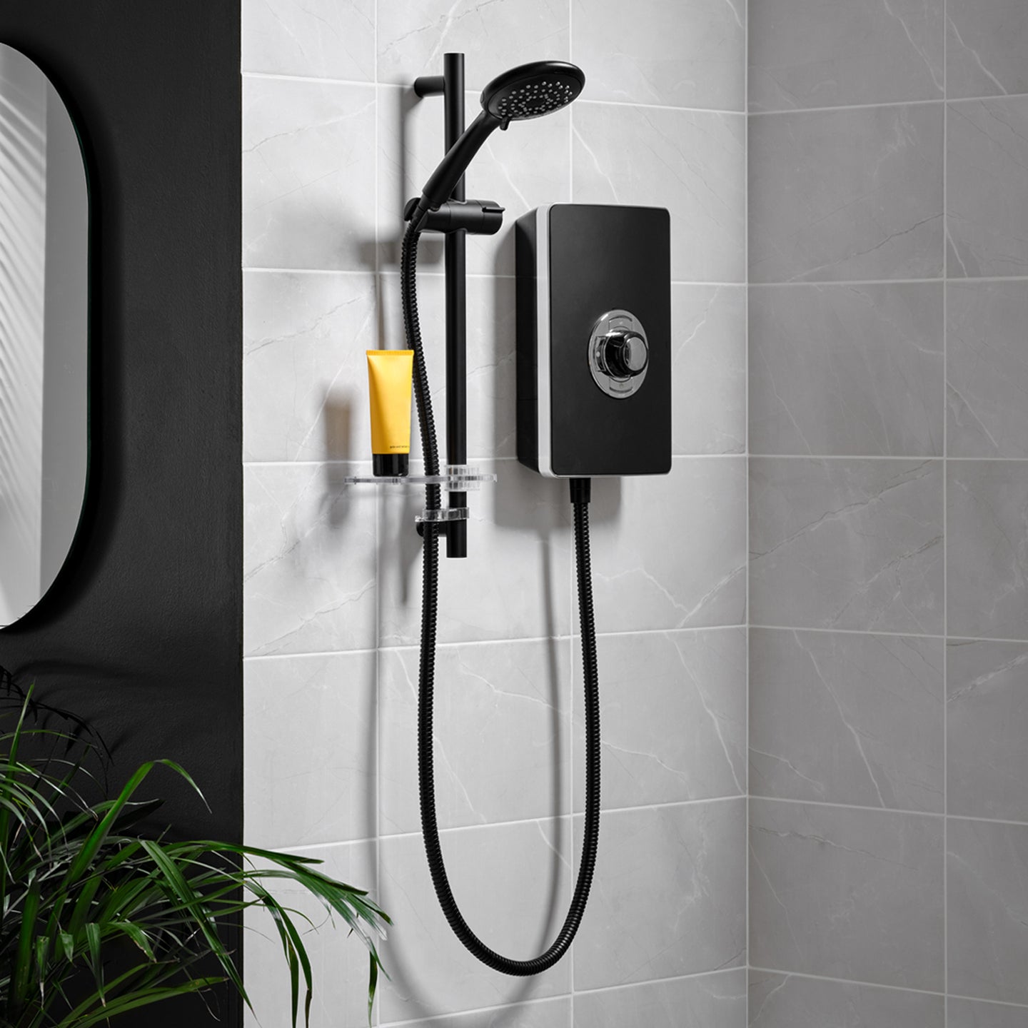 Triton Aspirante Electric Shower Matt Black 9.5kW