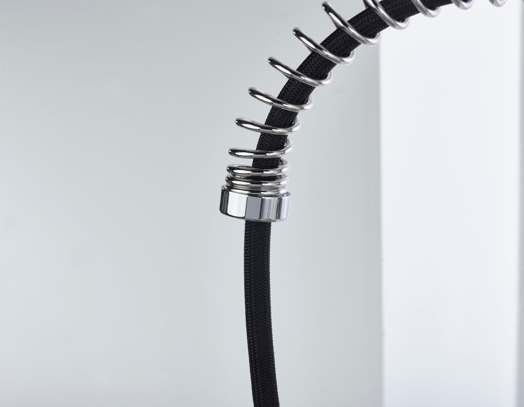 Bristan Axia Pairofessional Kitchen Sink Mixer Tap with pull-down hose and Eco Start Chrome AX PROSNK C