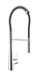 Bristan Axia Pairofessional Kitchen Sink Mixer Tap with pull-down hose and Eco Start Chrome AX PROSNK C