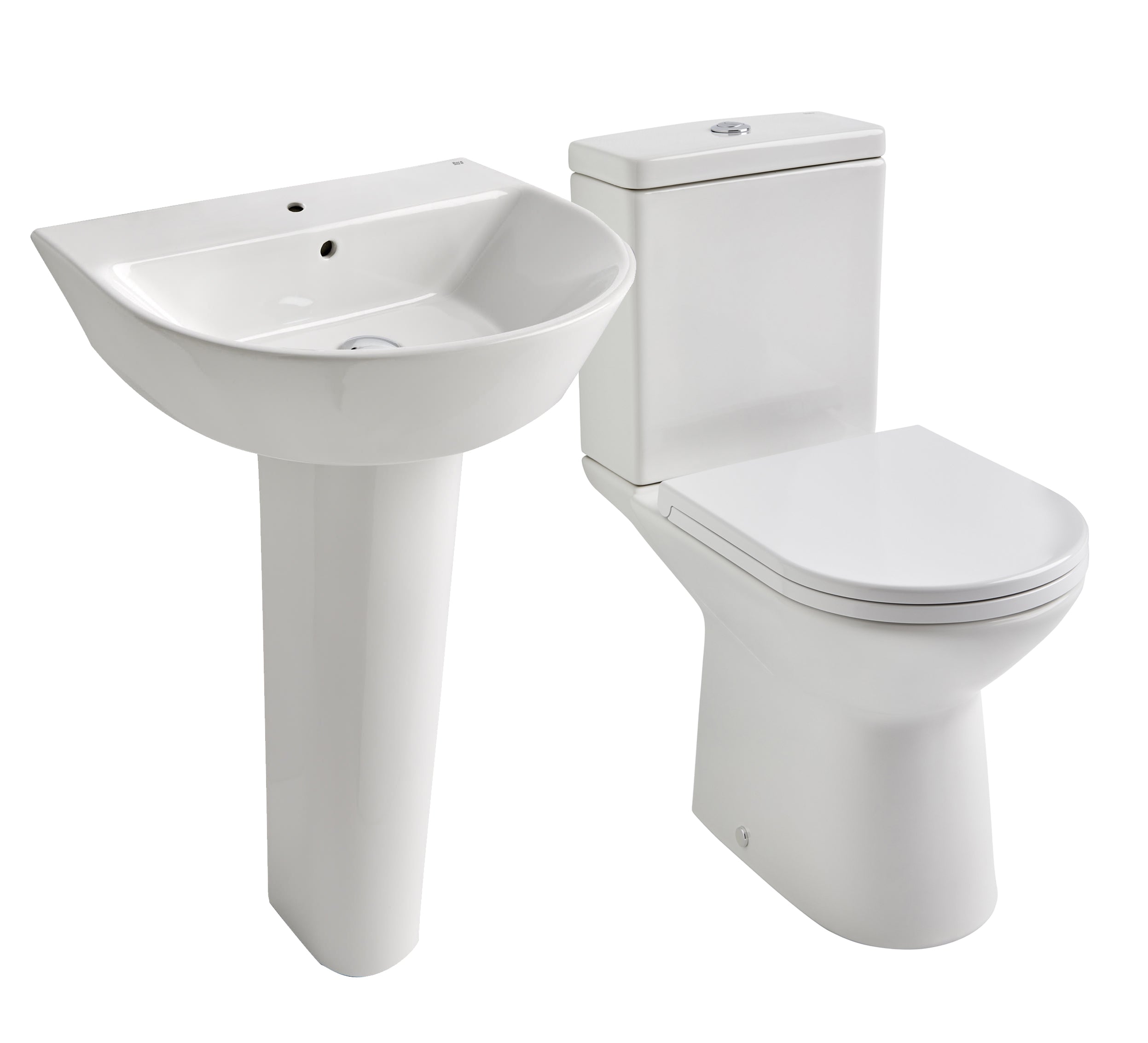 Roca Isla Toilet & Basin 5 Piece Pick Up Pack White