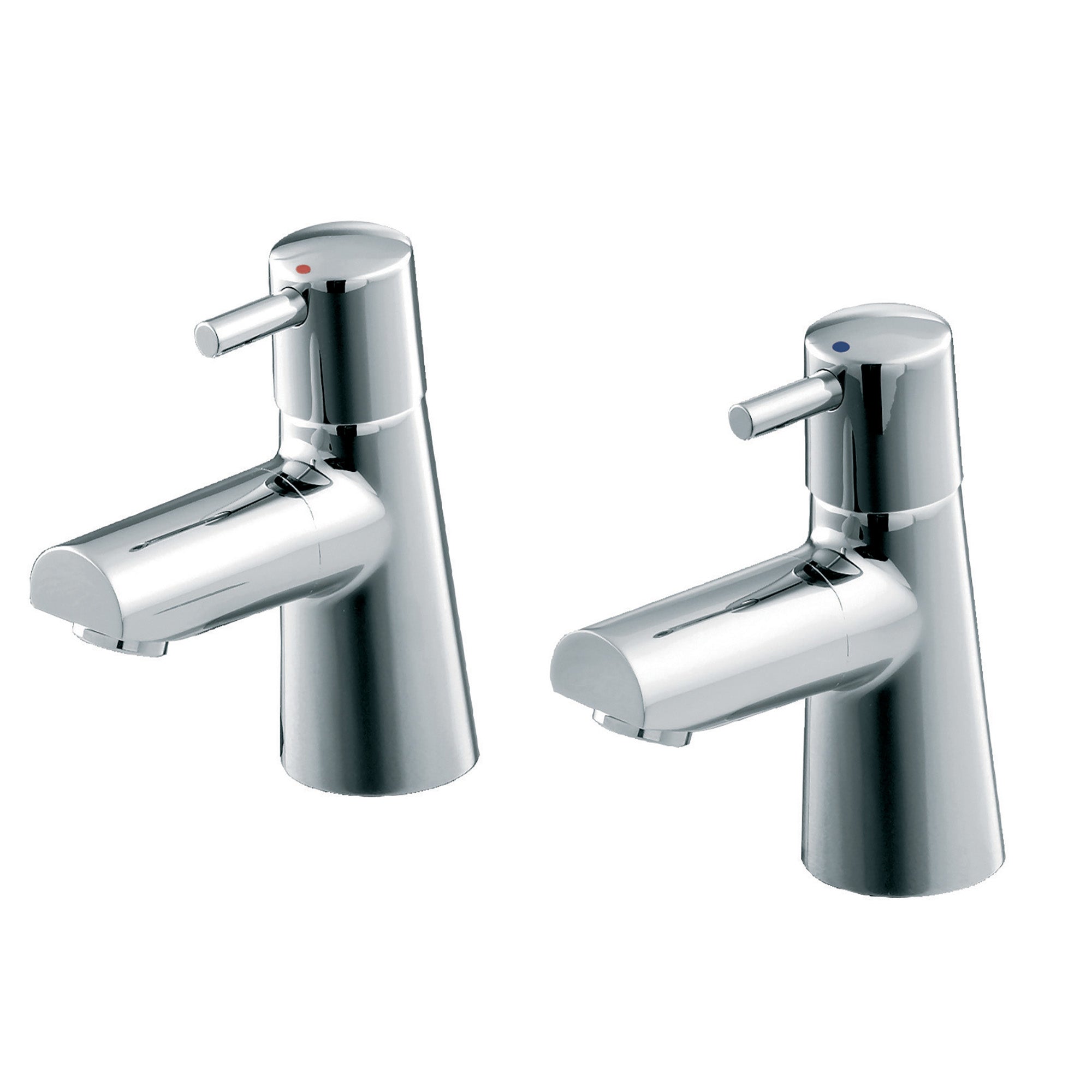 Ideal Standard Cone Basin Pillar Taps Chrome