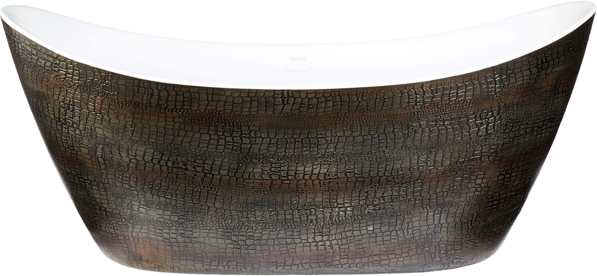 Heritage Alderley Mock Croc Leather Effect 1735(L) x 730(W) x 750(H)mm Freestanding Acrylic Bath