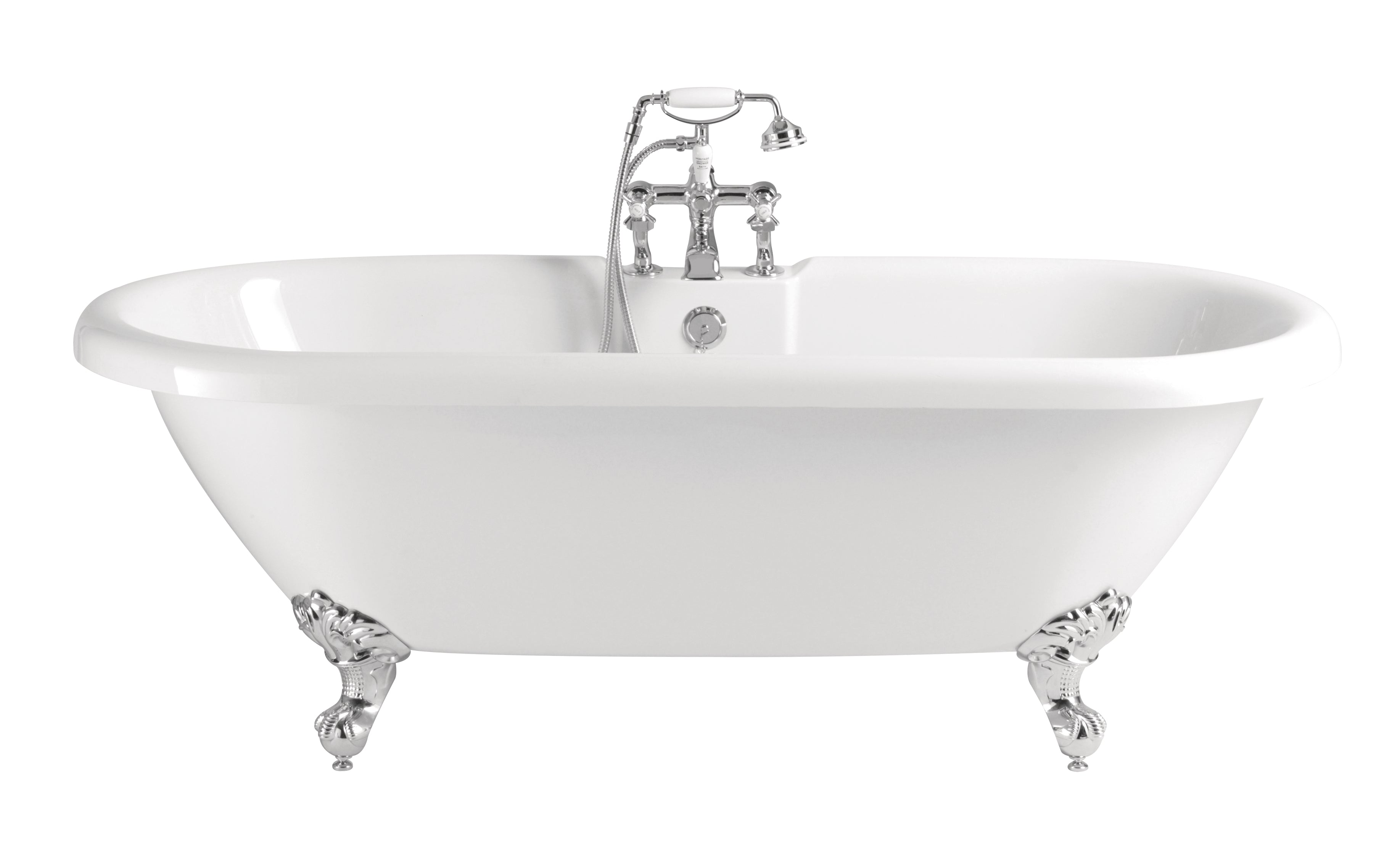 Heritage Baby Oban Freestanding Acrylic Bath Double Ended 1495x630mm