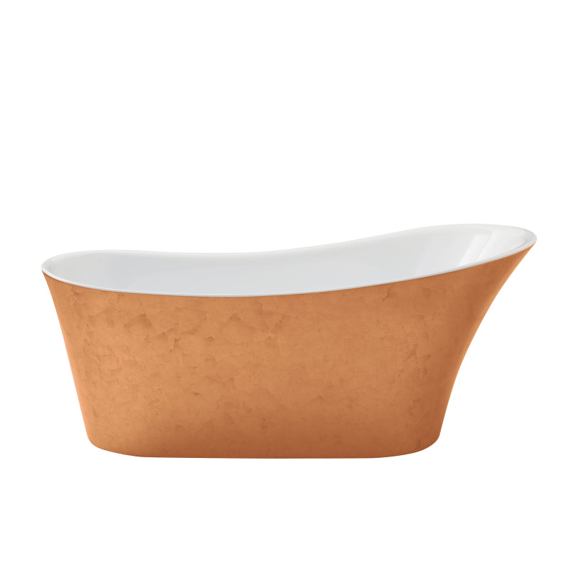 Heritage Holywell Freestanding 1705(L) x 745(W) x 735(H)mm Acrylic Bath Copper Effect