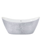 Heritage Hylton Freestanding Acrylic Bath Stainless Steel Effect