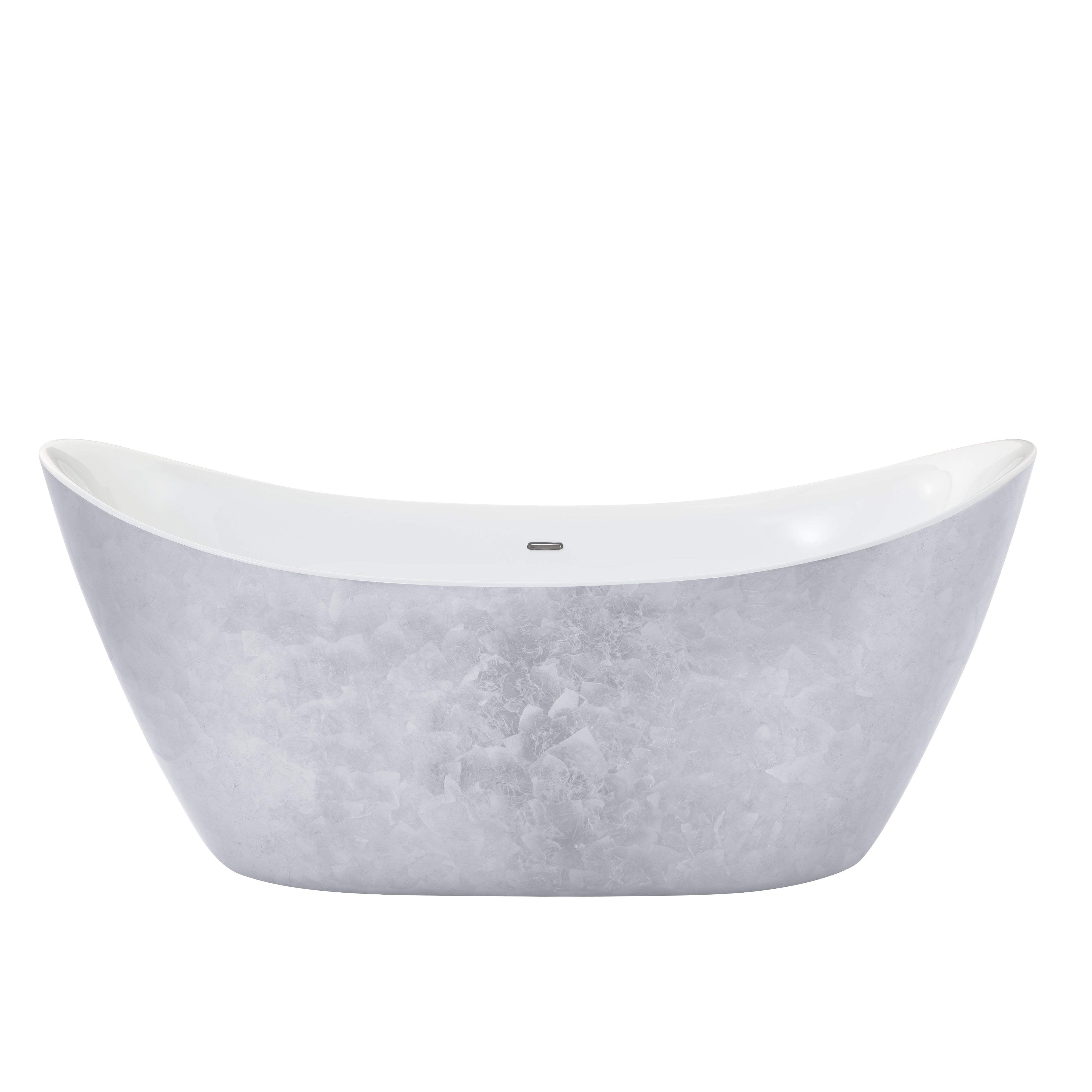 Heritage Hylton Freestanding Acrylic Bath Stainless Steel Effect