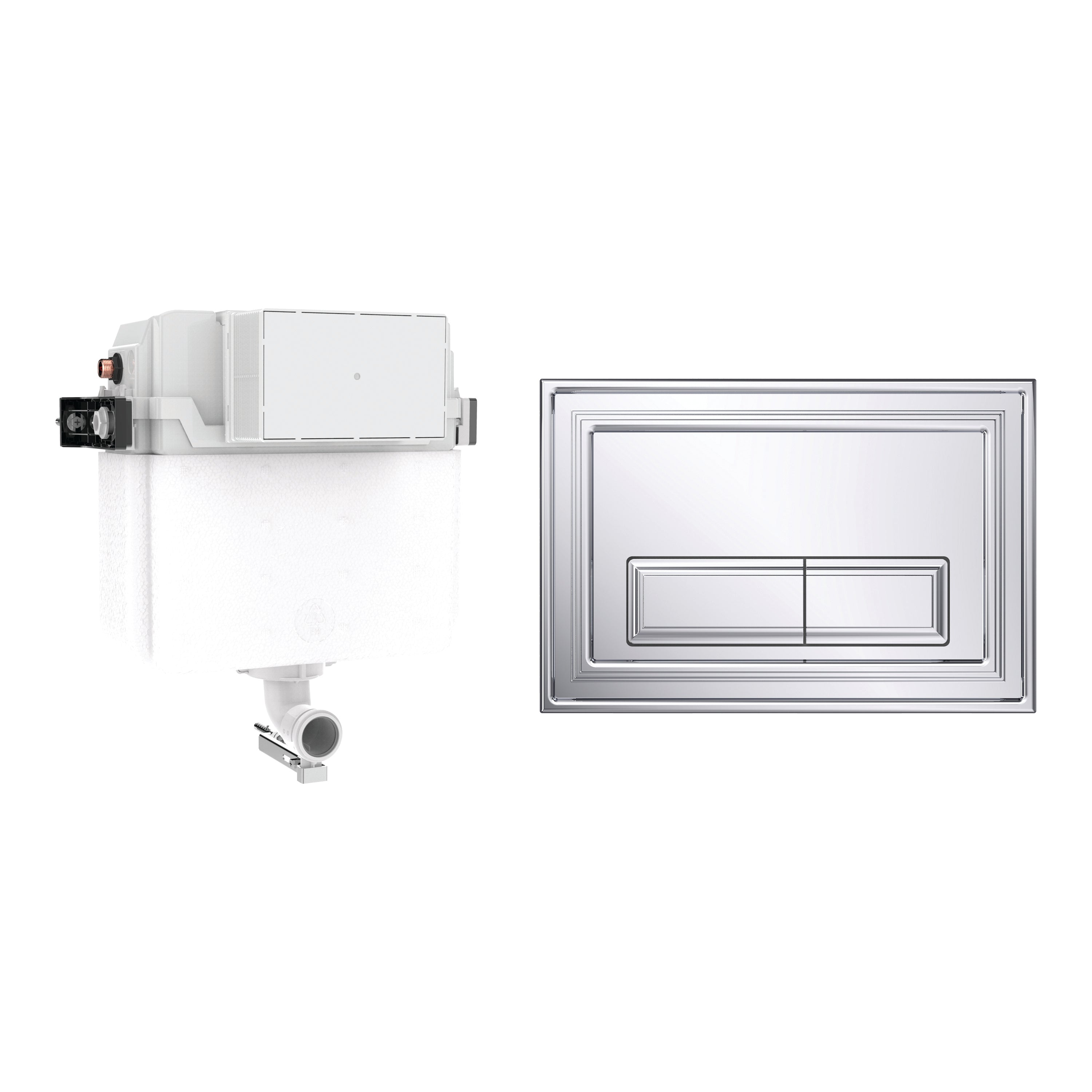 Crosswater Belgravia Cistern Set 1 Chrome