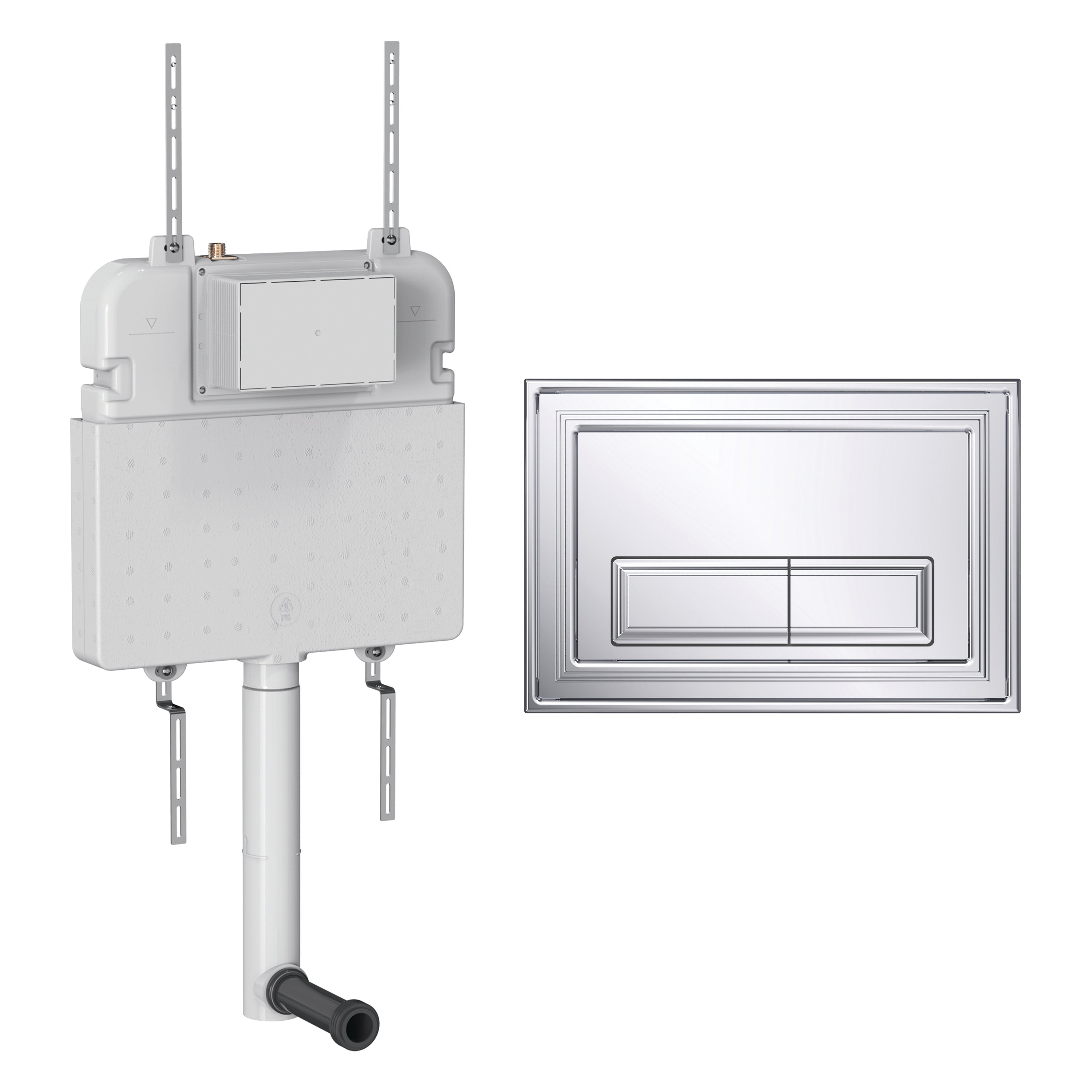 Crosswater Belgravia Cistern Set 2 Chrome