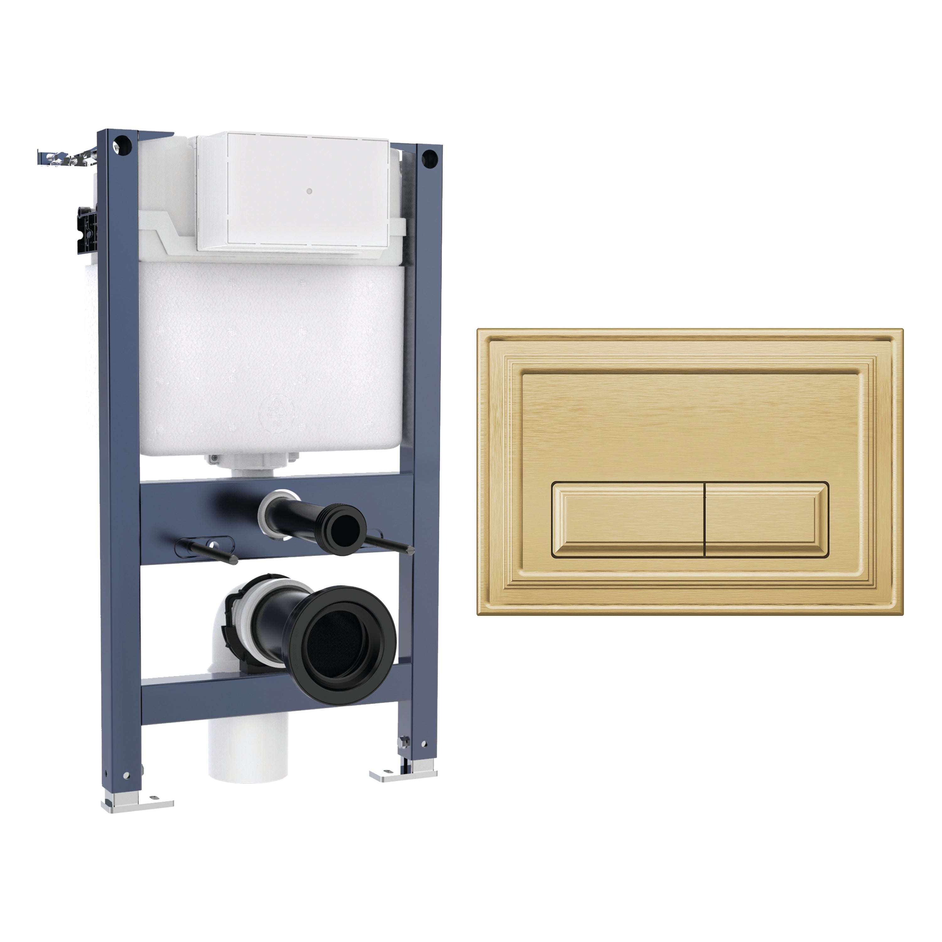 Crosswater Belgravia Frame Set 1 Brushed Brass