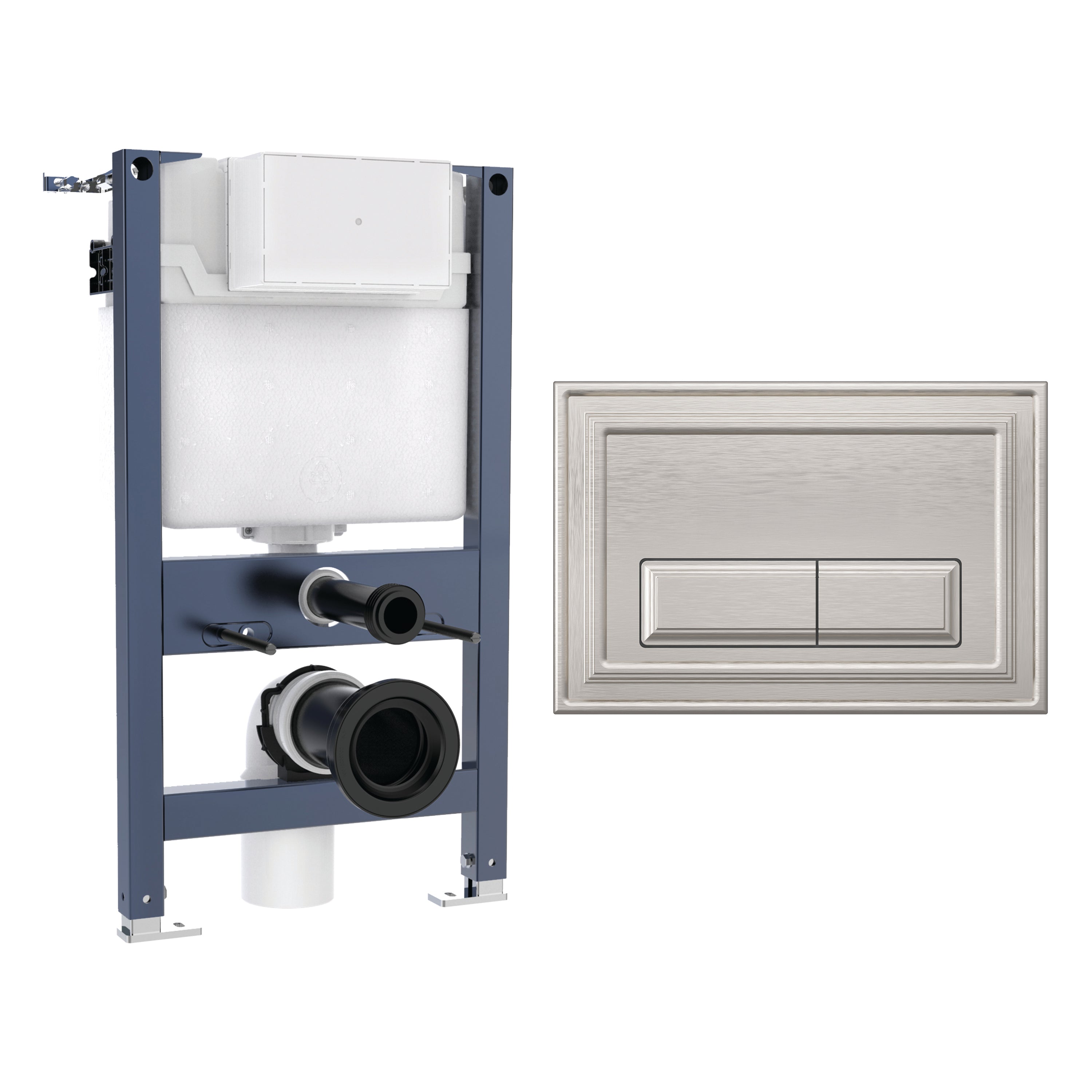 Crosswater Belgravia Frame Set 1 Brushed Nickel