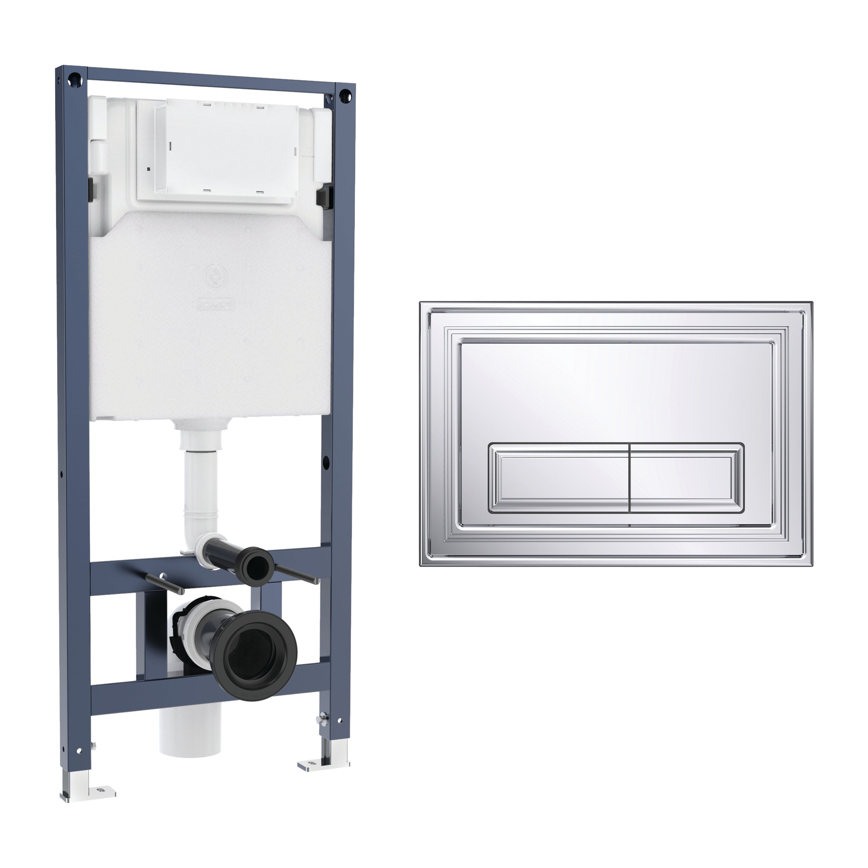 Crosswater Belgravia Frame Set 3 Chrome