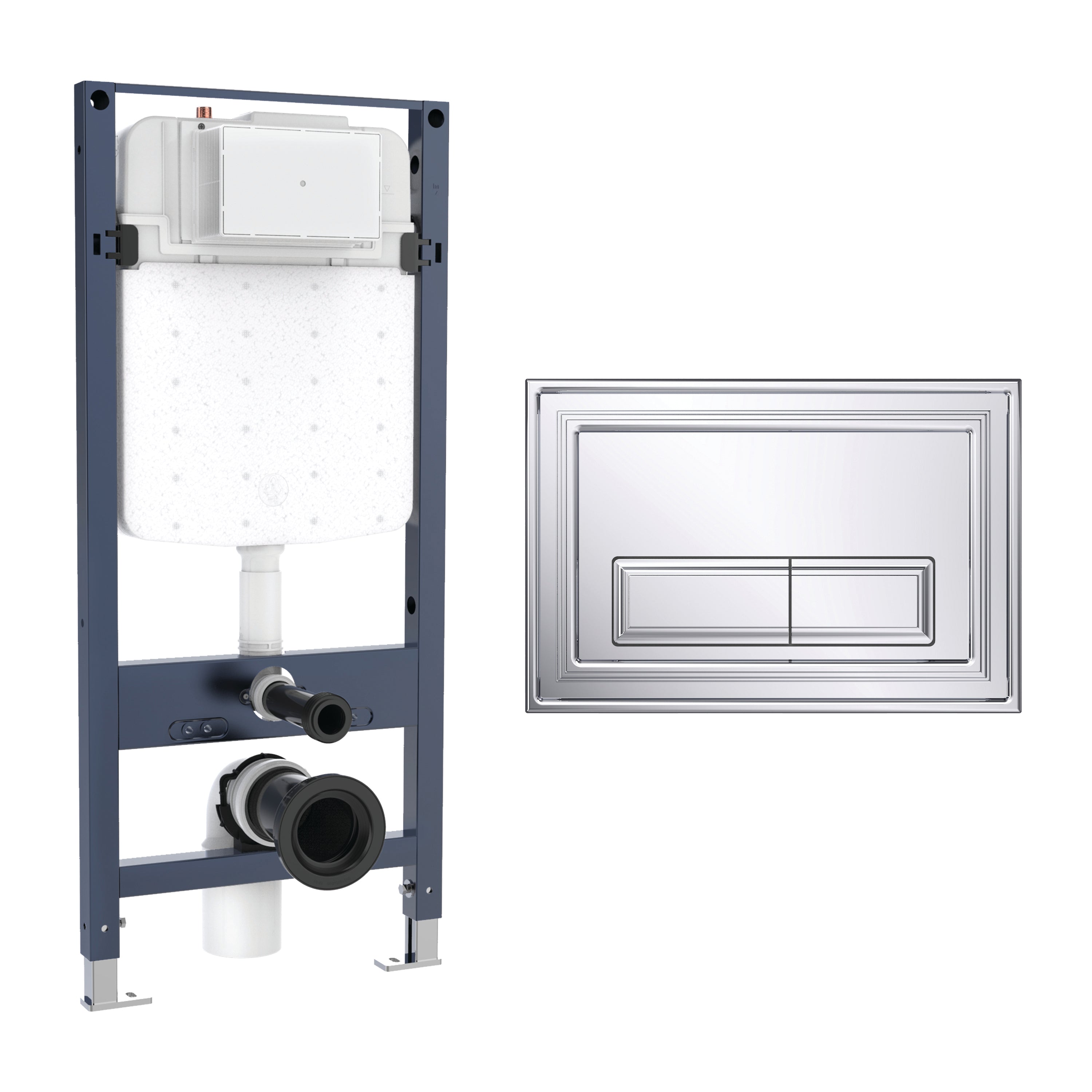 Crosswater Belgravia Frame Set 4 Chrome