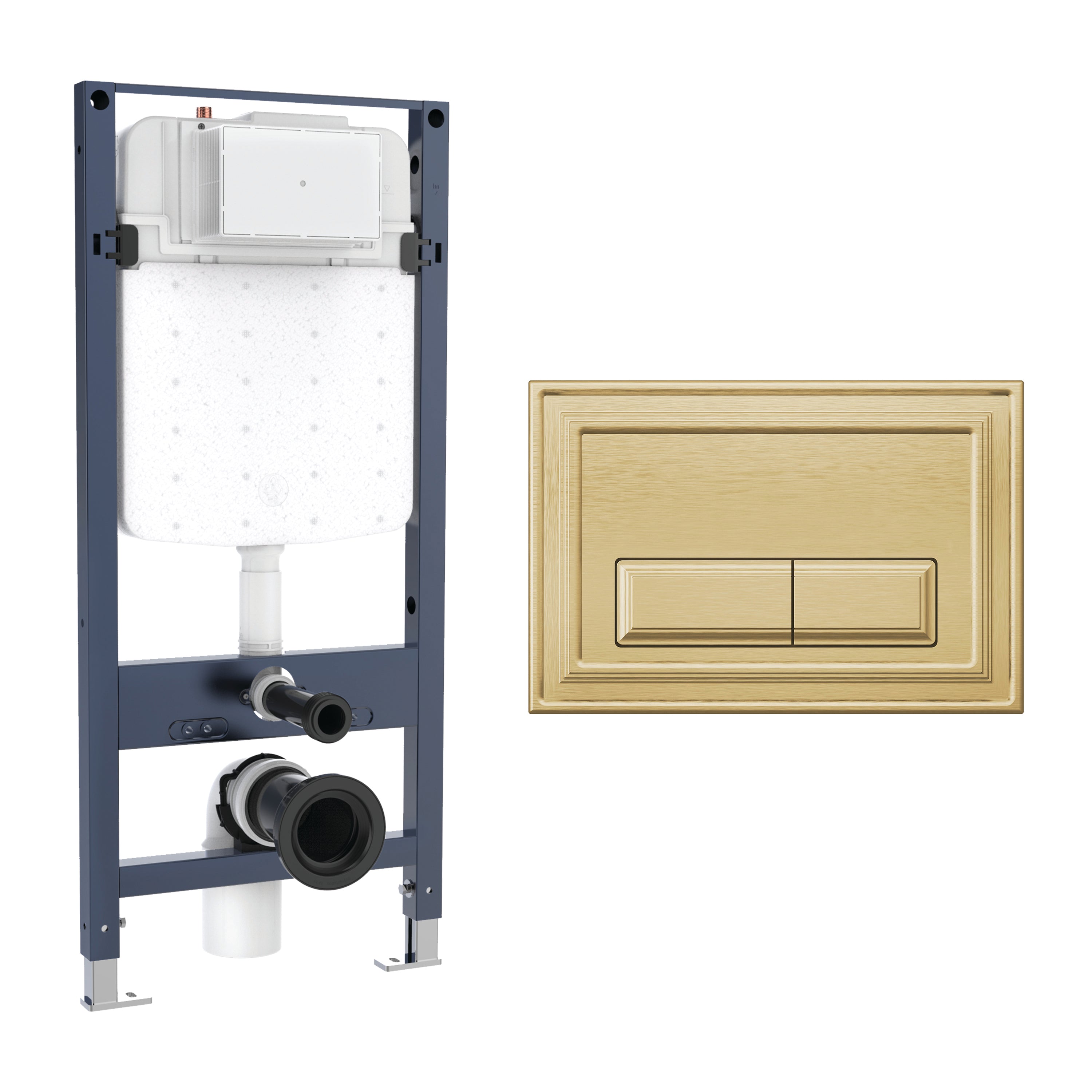 Crosswater Belgravia Frame Set 4 Brushed Brass