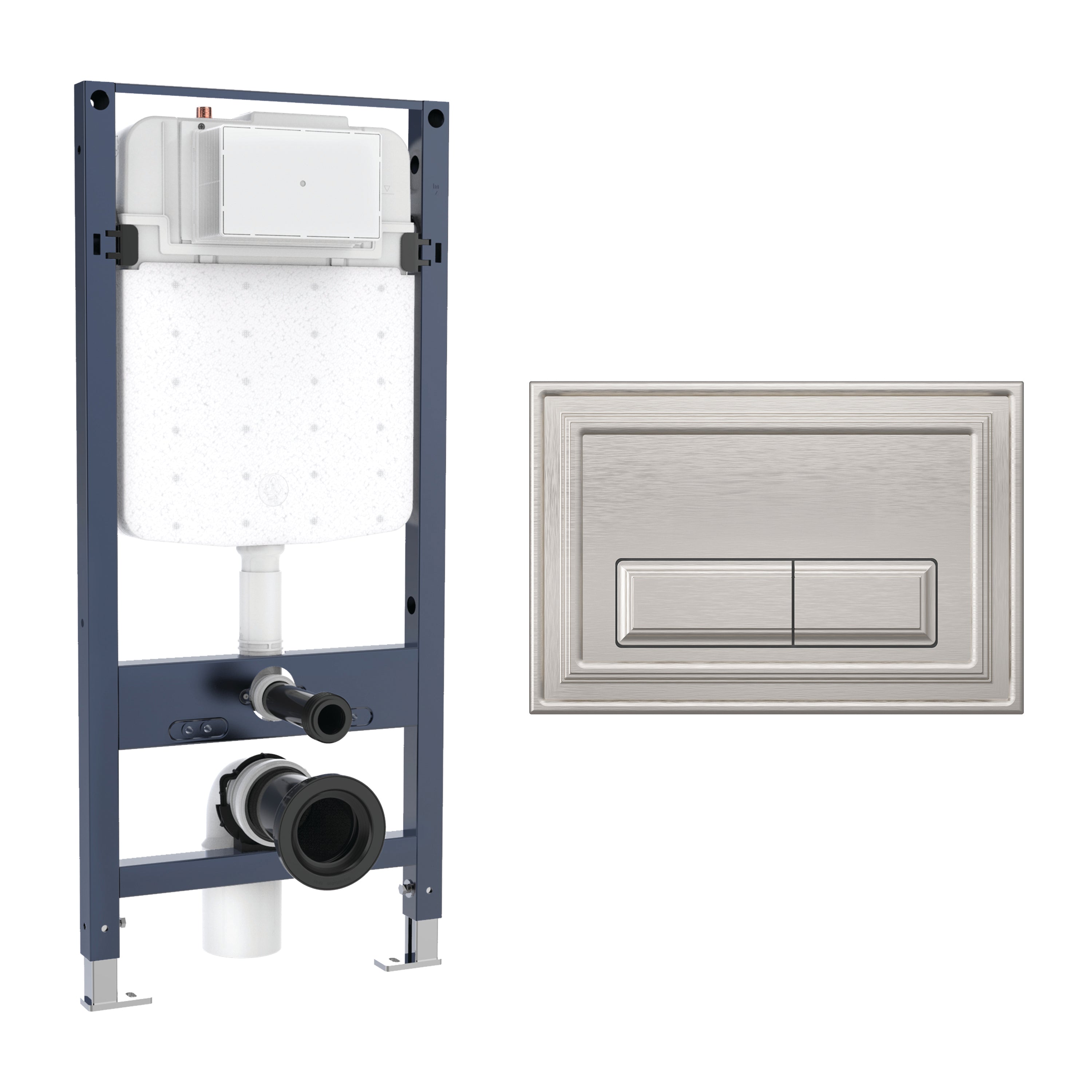 Crosswater Belgravia Frame Set 4 Brushed Nickel