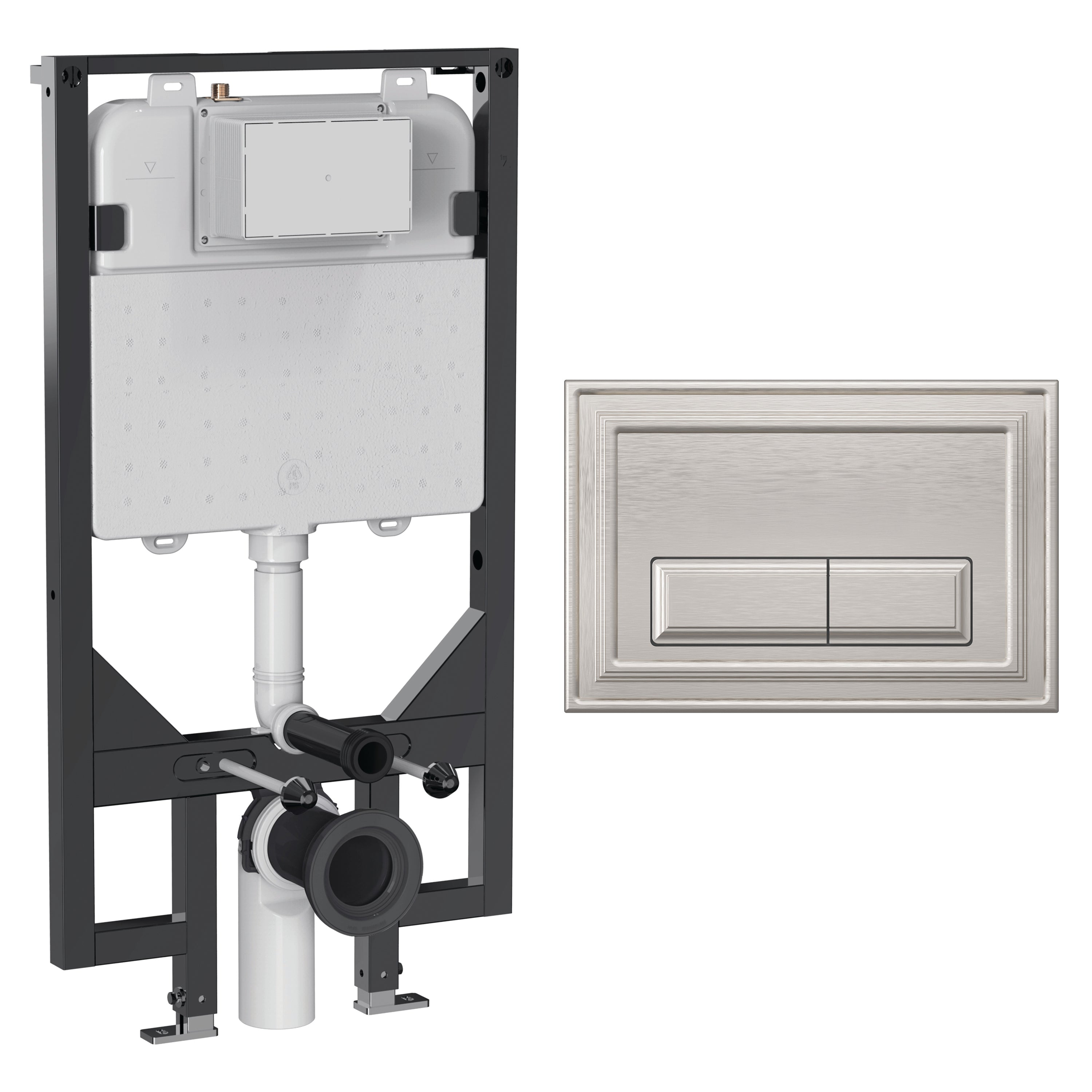 Crosswater Belgravia Frame Set 5 Brushed Nickel