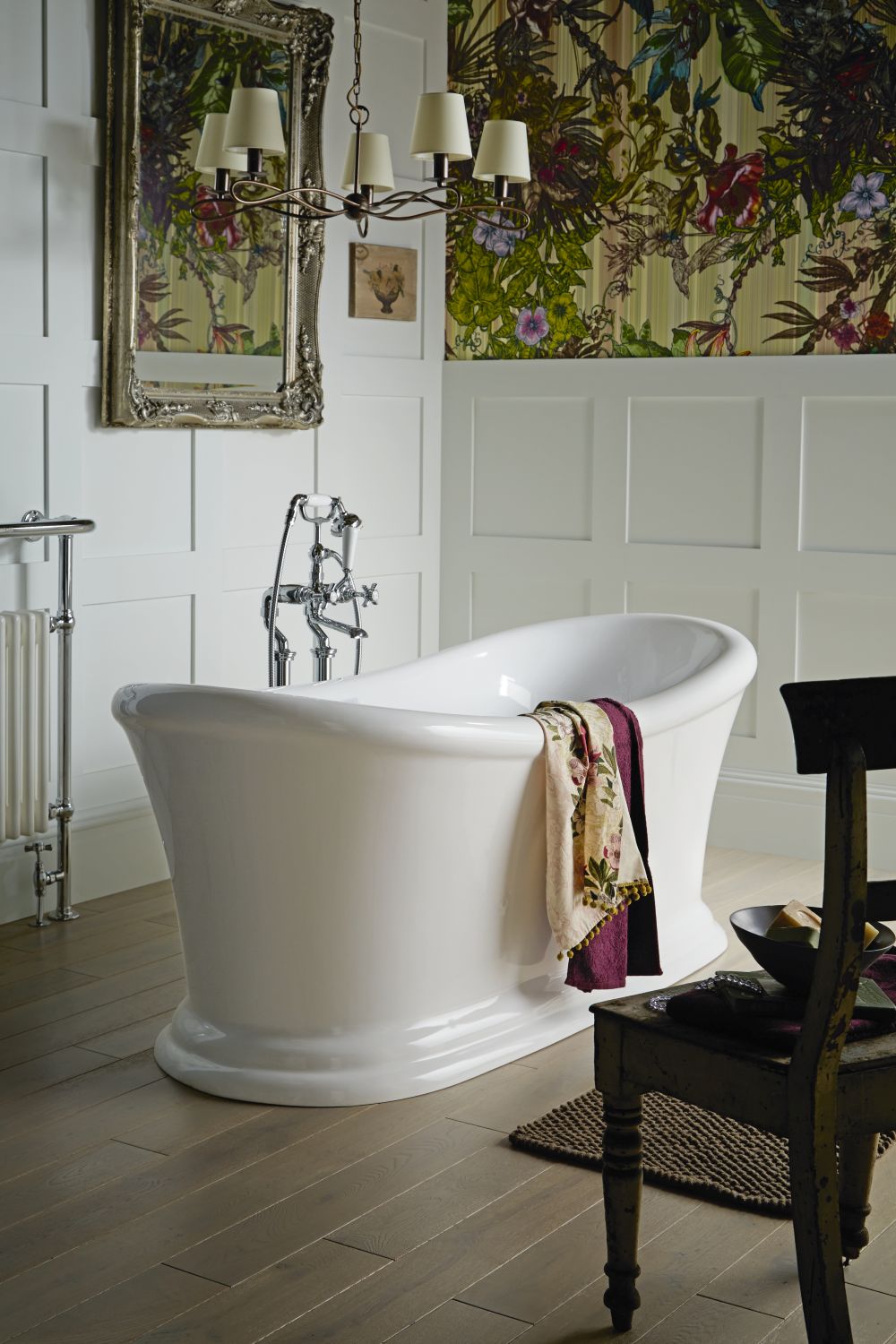 Heritage Orford Freestanding Acrylic Double Ended Slipper Bath White