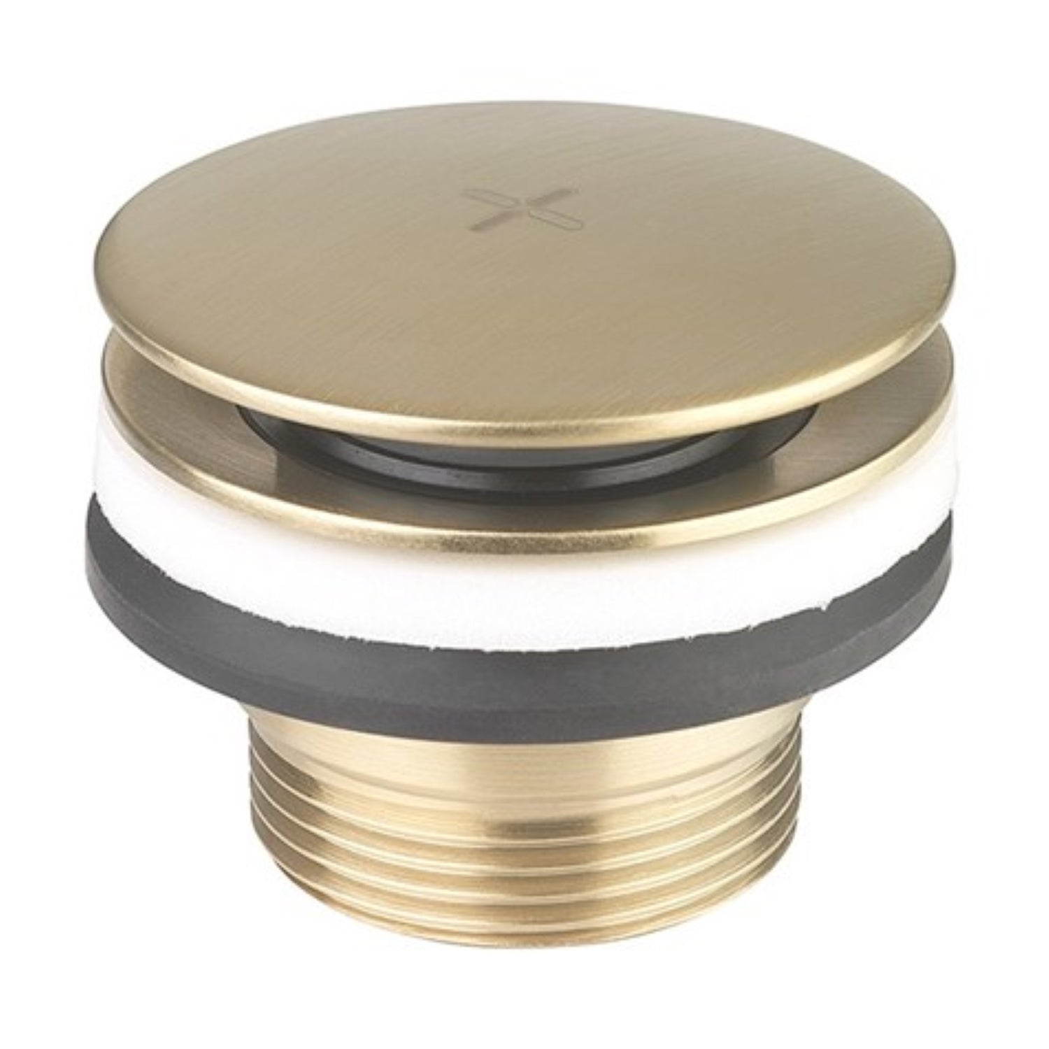 Crosswater Universal Basin Click Clack Waste Brushed Brass