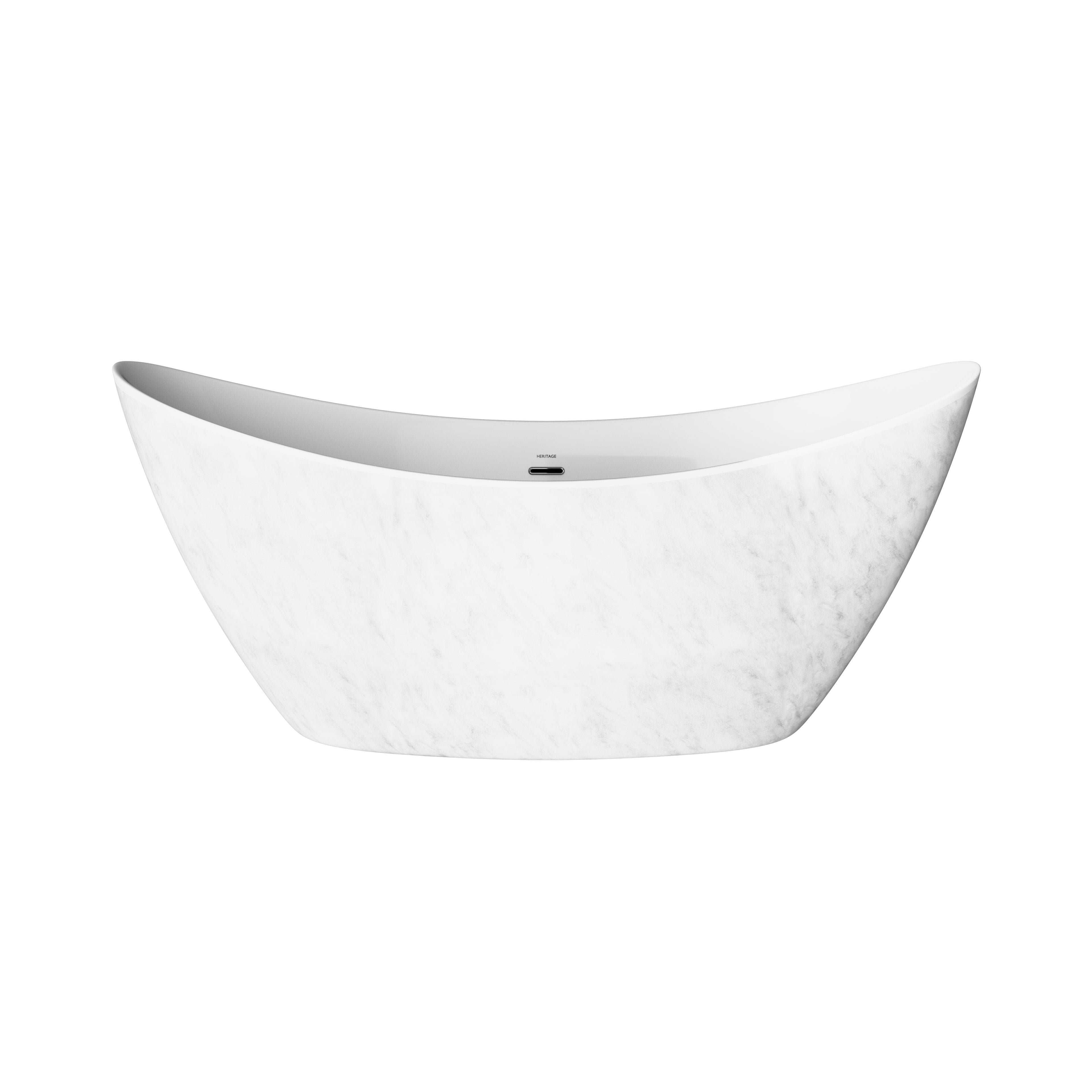 Heritage Wenlock Freestanding Acrylic Bath Marble Effect