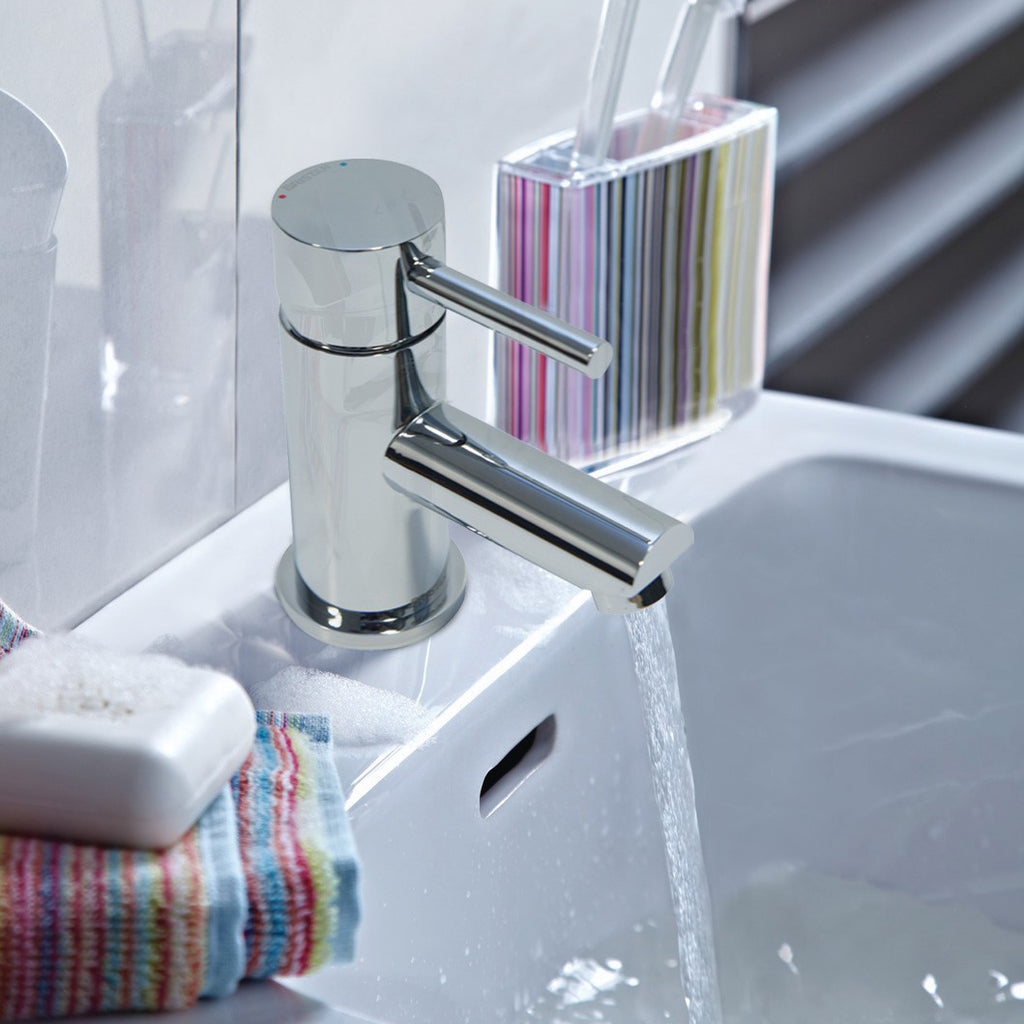 Bristan Blitz Basin Mixer Tap With Clicker Waste Chrome BTZ BAS C