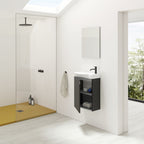 Roca Bosco Unik 1 Door Vanity Unit 400mm Anthracite Grey
