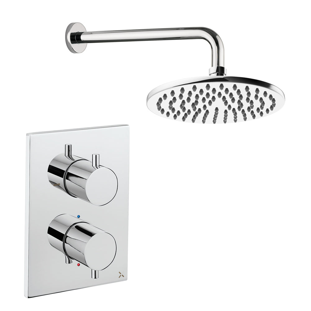 Crosswater Crossbox Shower Set 1 Chrome 200mm (Excluding Crossbox)
