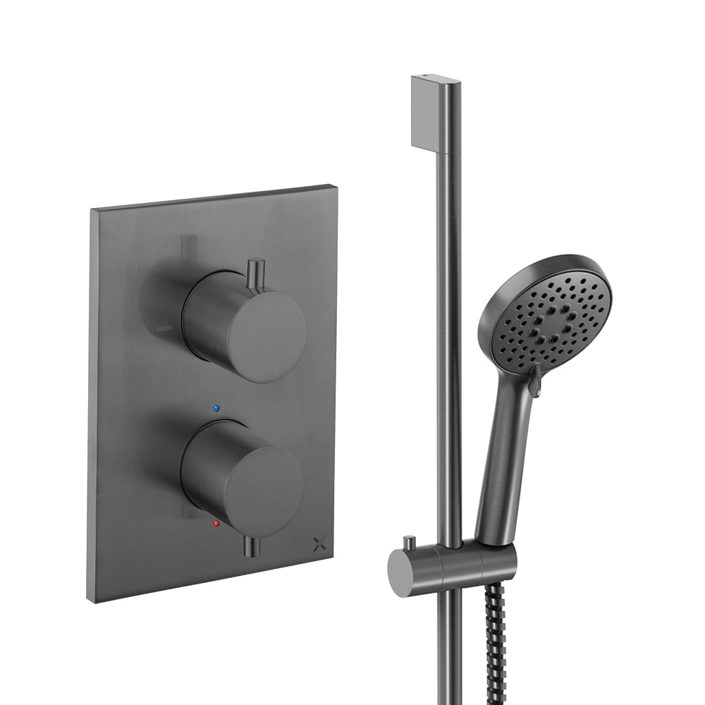 Crosswater Crossbox Shower Set 2 Slate
