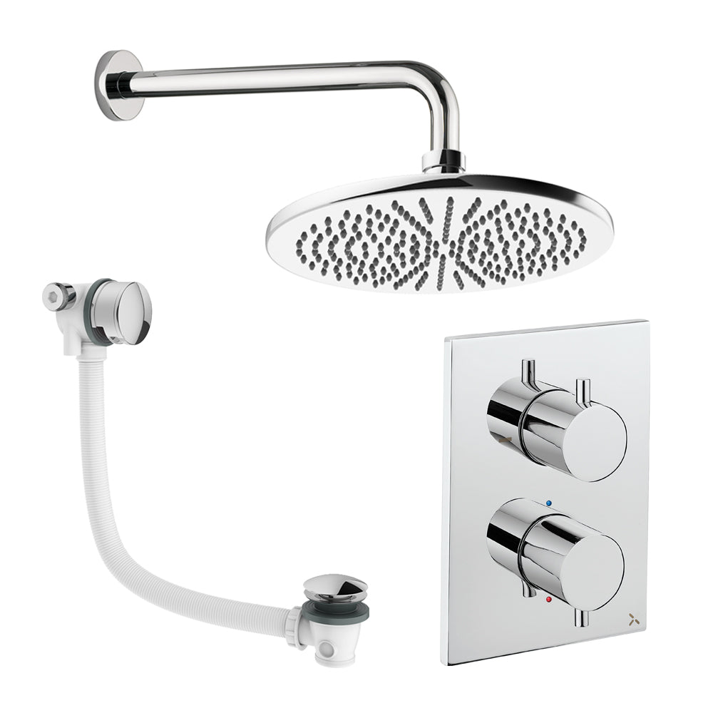 Crosswater Crossbox Shower Set 7 Chrome 300mm (Excluding Crossbox)
