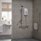 Triton Omnicare Ultra Plus Thermostatic Shower With Grab Riser Rail Kit 8.7kW