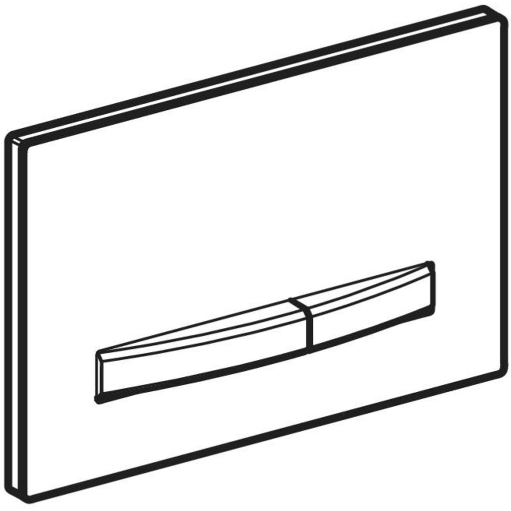Geberit Sigma50 Dual Flush Plate - Chrome / Lava 115.788.JK.2