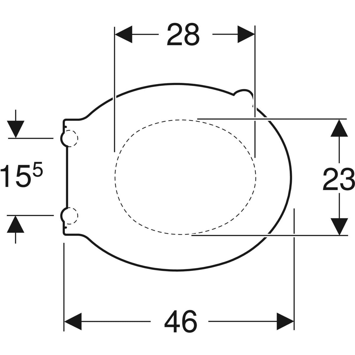 Twyford WC seat, fastening from above: Soft-closing mechanism=no, Fastening=from above, signal white RAl 9003