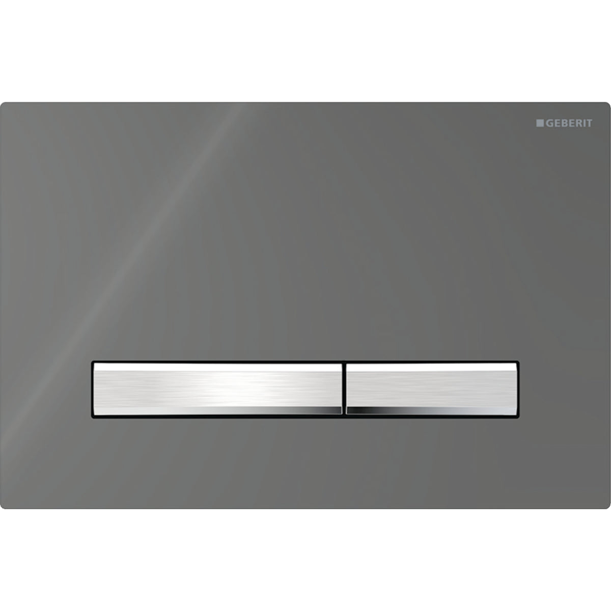 Geberit Sigma50 Dual Flush Plate - Chrome / Lava 115.788.JK.2
