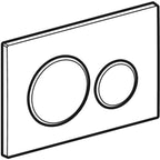 Geberit Sigma20 Dual Flush Plate - Brushed/Matt Chrome 115.882.KH.1