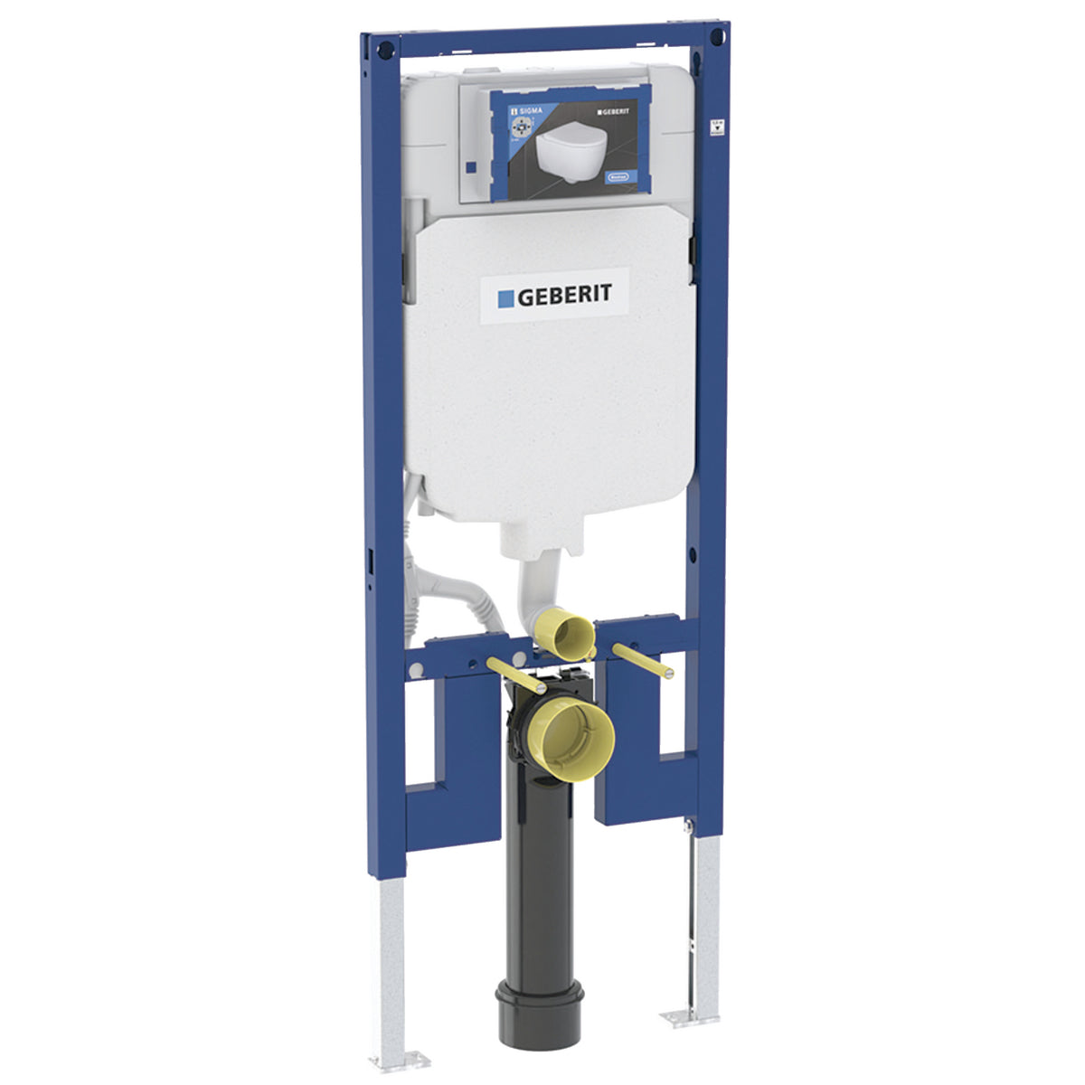 Geberit Duofix element for wall-hung WC, 114 cm, with Sigma concealed cistern 8 cm 111 799 00 3 111.799.00.3