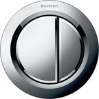Geberit Pneumatic Dual Flush Button - Gloss Chrome 116.050.21.1